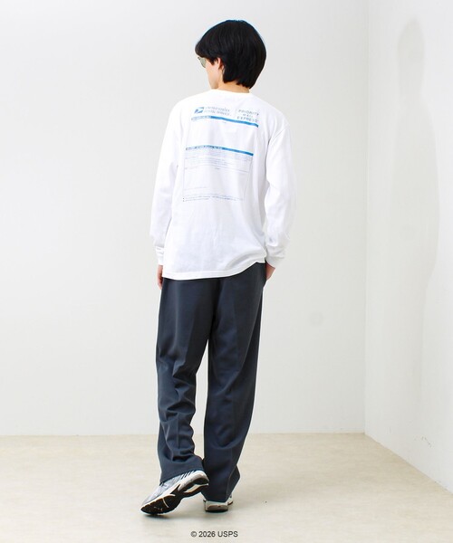 GOOD ROCK SPEED(グッドロックスピード)の「【GOOD ROCK SPEED】USPS ロンT(Tシャツ/カットソー・メンズ・ライトグレー/オフホワイト・M/L)」の4枚目の写真