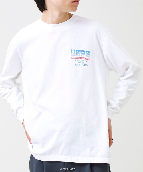 GOOD ROCK SPEED(グッドロックスピード)の「【GOOD ROCK SPEED】USPS ロンT(Tシャツ/カットソー・メンズ・ライトグレー/オフホワイト・M/L)」の5枚目の写真