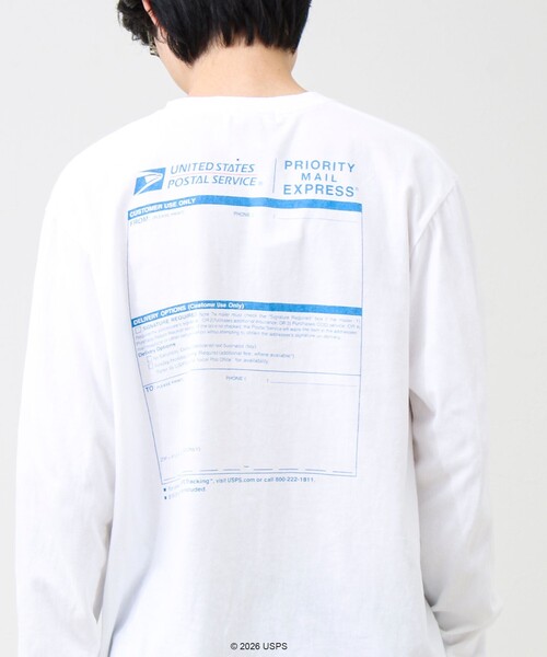 GOOD ROCK SPEED(グッドロックスピード)の「【GOOD ROCK SPEED】USPS ロンT(Tシャツ/カットソー・メンズ・ライトグレー/オフホワイト・M/L)」の8枚目の写真