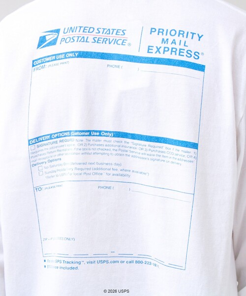 GOOD ROCK SPEED(グッドロックスピード)の「【GOOD ROCK SPEED】USPS ロンT(Tシャツ/カットソー・メンズ・ライトグレー/オフホワイト・M/L)」の9枚目の写真