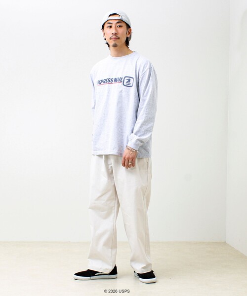 GOOD ROCK SPEED(グッドロックスピード)の「【GOOD ROCK SPEED】USPS ロンT(Tシャツ/カットソー・メンズ・ライトグレー/オフホワイト・M/L)」の11枚目の写真