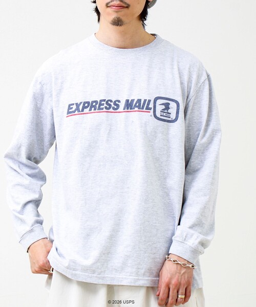 GOOD ROCK SPEED(グッドロックスピード)の「【GOOD ROCK SPEED】USPS ロンT(Tシャツ/カットソー・メンズ・ライトグレー/オフホワイト・M/L)」の13枚目の写真