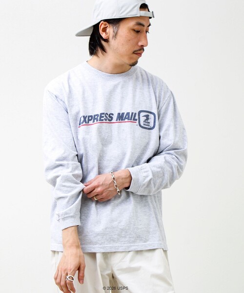 GOOD ROCK SPEED(グッドロックスピード)の「【GOOD ROCK SPEED】USPS ロンT(Tシャツ/カットソー・メンズ・ライトグレー/オフホワイト・M/L)」の14枚目の写真
