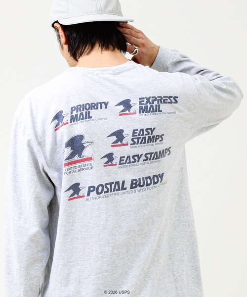 GOOD ROCK SPEED(グッドロックスピード)の「【GOOD ROCK SPEED】USPS ロンT(Tシャツ/カットソー・メンズ・ライトグレー/オフホワイト・M/L)」の18枚目の写真