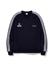 ANEWBROS（アニュブロス）の「ツインロゴオーバーサイズウィメントラックVネックスウェット5カラー[ANBV_9003]（スウェット）」