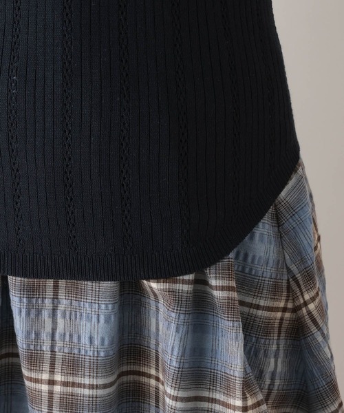 RAGEBLUE（レイジブルー）の「アイレット編み/ヘンリーニットプルオーバー（ニット/セーター・レディース・ホワイト/ピンク/ネイビー・FREE）」の21枚目の写真