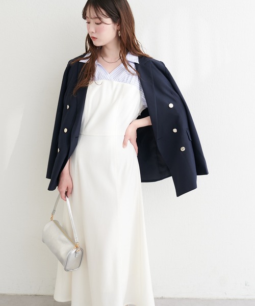 natural couture（ナチュラルクチュール）の「ドッキングシャツワンピース（ワンピース・レディース・ブラック系その他/ブラック/ネイビー/ホワイト系その他・FREE）」の18枚目の写真