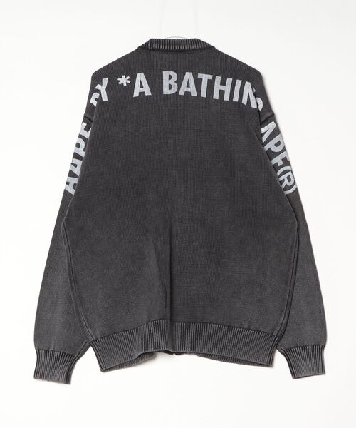 AAPE BY A BATHING APE(エーエイプバイアベイシングエイプ)の「AAPE KNIT CARDIGAN(カーディガン/ボレロ・メンズ・ライトブラック・X-LARGE/SMALL/MEDIUM/LARGE)」の6枚目の写真