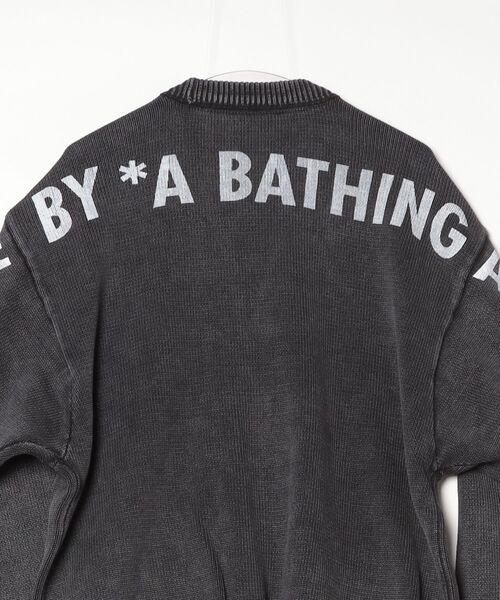 AAPE BY A BATHING APE(エーエイプバイアベイシングエイプ)の「AAPE KNIT CARDIGAN(カーディガン/ボレロ・メンズ・ライトブラック・X-LARGE/SMALL/MEDIUM/LARGE)」の7枚目の写真