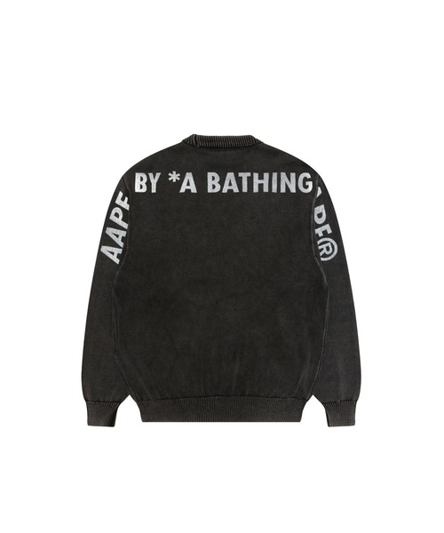 AAPE BY A BATHING APE(エーエイプバイアベイシングエイプ)の「AAPE KNIT CARDIGAN(カーディガン/ボレロ・メンズ・ライトブラック・X-LARGE/SMALL/MEDIUM/LARGE)」の2枚目の写真