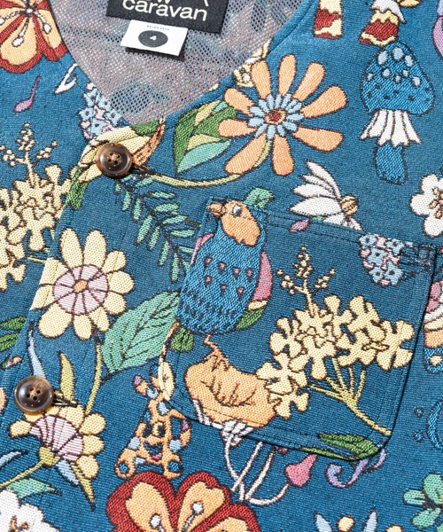 go slow caravan（ゴースローキャラバン）の「ゴブラン ハッピーフラワー ベスト（ベスト・メンズ・その他1・X-LARGE/MEDIUM/LARGE）」の4枚目の写真