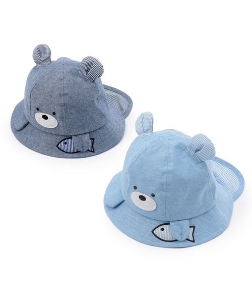 KP DECO（ケーピーデコ）の「くま ハット（ハット・キッズ・ブルー/ネイビー・48cm/50cm）」の4枚目の写真