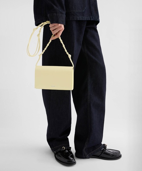 JIL SANDER(ジルサンダー)の「TANGLE WALLET(ショルダーバッグ・レディース・ブラック/ピンク/ブラウン系/ペールイエロー・UNI)」の3枚目の写真