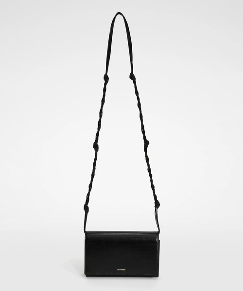 JIL SANDER(ジルサンダー)の「TANGLE WALLET(ショルダーバッグ・レディース・ブラック/ピンク・UNI)」の1枚目の写真