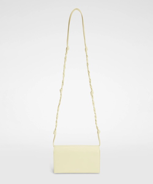 JIL SANDER(ジルサンダー)の「TANGLE WALLET(ショルダーバッグ・レディース・ブラック/ピンク/ブラウン系/ペールイエロー・UNI)」の8枚目の写真