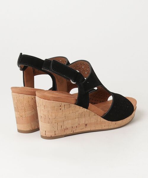 ROCKPORT(ロックポート)の「【WOMEN】BRISTOL/ブリストル ウェッジソールサンダル(サンダル・レディース・ブラック・22.0cm/25.0cm/24.0cm/23.0cm/24.5cm/23.5cm/22.5cm)」の2枚目の写真