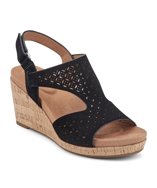 ROCKPORT(ロックポート)の「【WOMEN】BRISTOL/ブリストル ウェッジソールサンダル(サンダル・レディース・ブラック・22.0cm/25.0cm/24.0cm/23.0cm/24.5cm/23.5cm/22.5cm)」の4枚目の写真