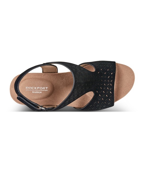 ROCKPORT(ロックポート)の「【WOMEN】BRISTOL/ブリストル ウェッジソールサンダル(サンダル・レディース・ブラック・22.0cm/25.0cm/24.0cm/23.0cm/24.5cm/23.5cm/22.5cm)」の6枚目の写真