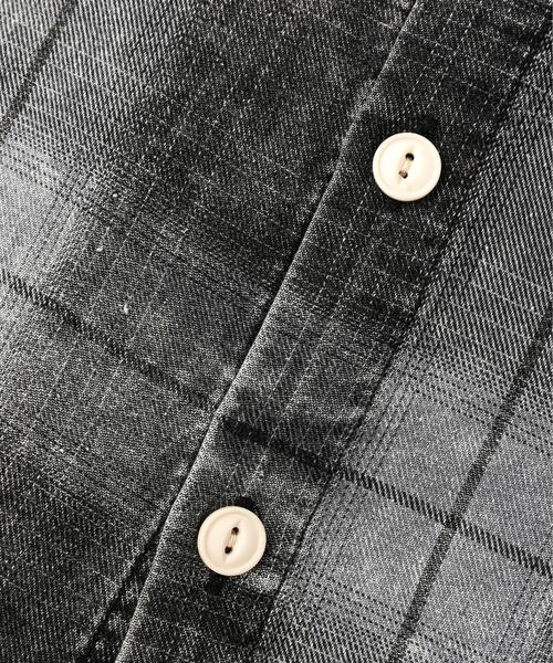DANKE SCHON(ダンケシェーン)の「DankeSchon/ダンケシェーン/WASH CHECK SHIRTS(シャツ/ブラウス・レディース・ブラック/ブルー・L/M)」の8枚目の写真