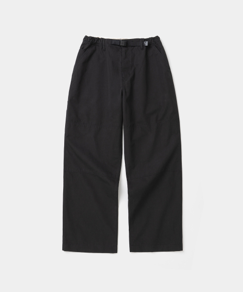 UNIFORM BRIDGE(ユニフォームブリッジ)の「double knee strap easy pants black(スラックス・メンズ・その他・MEDIUM/LARGE/X-LARGE/XX-LARGE)」の1枚目の写真
