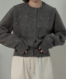 eim（エイム）の「pearl like simple silhouette cardigan / パールライクシンプルシルエットカーディガン（カーディガン/ボレロ）」