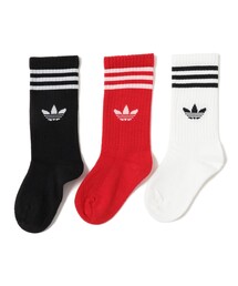 こども ビームス（コドモビームス）の「adidas / CREW SOCK 3P（12～21cm）（ソックス/靴下）」