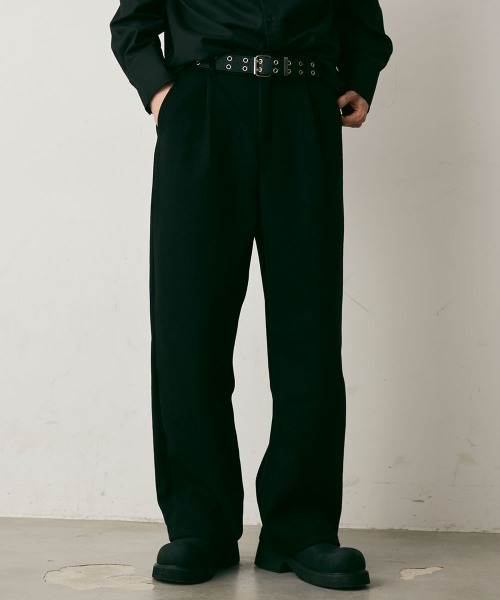 Shoowtime(ショウタイム)の「Wool Like Sweat Wide Pants / ウールライクスウェットワイドパンツ(スウェットパンツ・メンズ・チャコールグレー/グレー/ブラック・LARGE/MEDIUM/X-LARGE)」の9枚目の写真