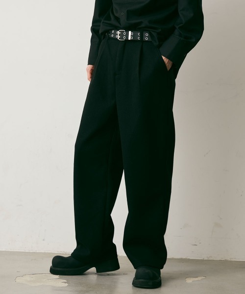 Shoowtime(ショウタイム)の「Wool Like Sweat Wide Pants / ウールライクスウェットワイドパンツ(スウェットパンツ・メンズ・チャコールグレー/グレー/ブラック・LARGE/MEDIUM/X-LARGE)」の10枚目の写真
