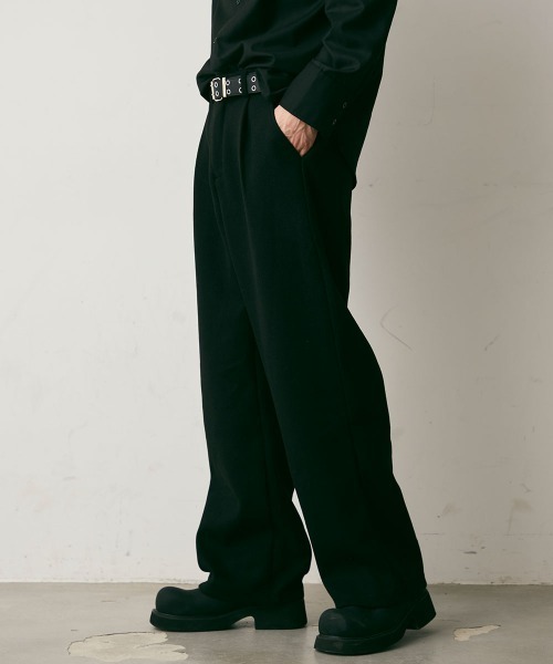 Shoowtime(ショウタイム)の「Wool Like Sweat Wide Pants / ウールライクスウェットワイドパンツ(スウェットパンツ・メンズ・チャコールグレー/グレー/ブラック・LARGE/MEDIUM/X-LARGE)」の12枚目の写真