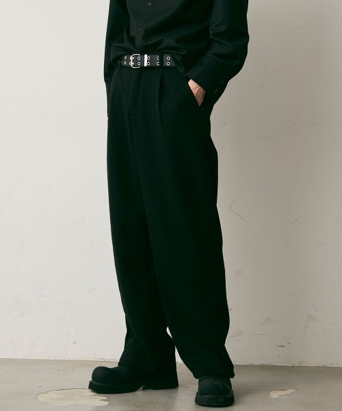 Shoowtime(ショウタイム)の「Wool Like Sweat Wide Pants / ウールライクスウェットワイドパンツ(スウェットパンツ・メンズ・チャコールグレー/グレー/ブラック・LARGE/MEDIUM/X-LARGE)」の13枚目の写真
