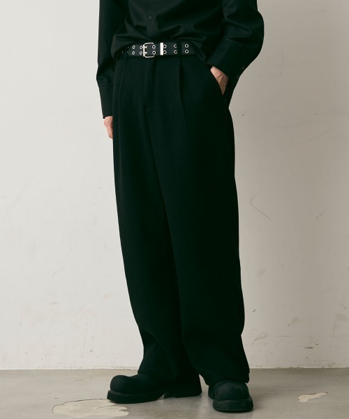 Shoowtime(ショウタイム)の「Wool Like Sweat Wide Pants / ウールライクスウェットワイドパンツ(スウェットパンツ・メンズ・チャコールグレー/グレー/ブラック・LARGE/MEDIUM/X-LARGE)」の14枚目の写真