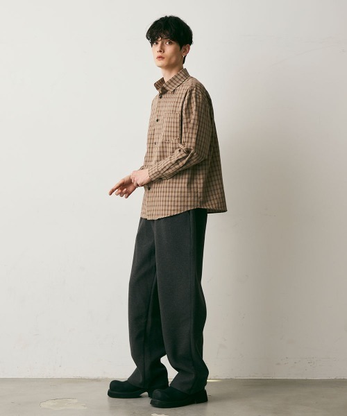 Shoowtime(ショウタイム)の「Wool Like Sweat Wide Pants / ウールライクスウェットワイドパンツ(スウェットパンツ・メンズ・チャコールグレー/グレー/ブラック・LARGE/MEDIUM/X-LARGE)」の19枚目の写真