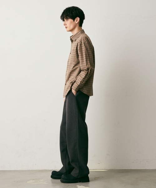 Shoowtime(ショウタイム)の「Wool Like Sweat Wide Pants / ウールライクスウェットワイドパンツ(スウェットパンツ・メンズ・チャコールグレー/グレー/ブラック・LARGE/MEDIUM/X-LARGE)」の20枚目の写真