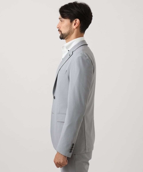 MICHEL KLEIN HOMME (ミッシェルクランオム)の「【セットアップ】コットンライクストレッチテーラードジャケット(テーラードジャケット・メンズ・ブラック/グレー・MEDIUM/LARGE/X-LARGE)」の9枚目の写真