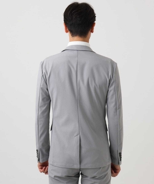 MICHEL KLEIN HOMME (ミッシェルクランオム)の「【セットアップ】コットンライクストレッチテーラードジャケット(テーラードジャケット・メンズ・ブラック/グレー・MEDIUM/LARGE/X-LARGE)」の10枚目の写真