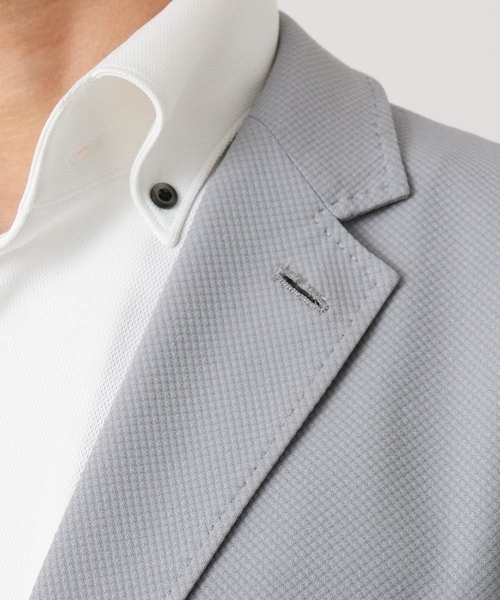 MICHEL KLEIN HOMME (ミッシェルクランオム)の「【セットアップ】コットンライクストレッチテーラードジャケット(テーラードジャケット・メンズ・ブラック/グレー・MEDIUM/LARGE/X-LARGE)」の13枚目の写真