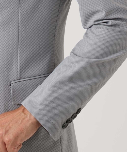 MICHEL KLEIN HOMME (ミッシェルクランオム)の「【セットアップ】コットンライクストレッチテーラードジャケット(テーラードジャケット・メンズ・ブラック/グレー・MEDIUM/LARGE/X-LARGE)」の15枚目の写真