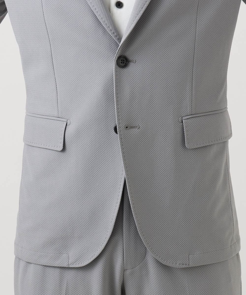 MICHEL KLEIN HOMME (ミッシェルクランオム)の「【セットアップ】コットンライクストレッチテーラードジャケット(テーラードジャケット・メンズ・ブラック/グレー・MEDIUM/LARGE/X-LARGE)」の17枚目の写真