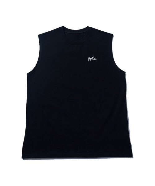 TEN PAST SEVEN(テン ファスト セブン)の「ベーシックロゴスリーブレスTシャツ (2カラー)(Tシャツ/カットソー・メンズ・ホワイト/ブラック・MEDIUM/LARGE)」の2枚目の写真