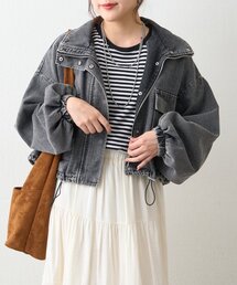 【きれいめカジュアル】スタンドショートブルゾン