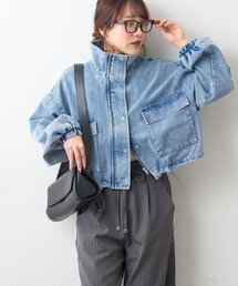 【きれいめカジュアル】スタンドショートブルゾン
