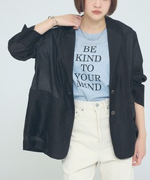 NOMINE（ノミネ）の「【NOMINE】バックスリット シルキー シアー ジャケット（テーラードジャケット）」