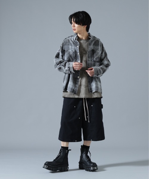 DANKE SCHON（ダンケシェーン）の「DankeSchon/ダンケシェーン/TCBLK W-KNEE SHORTS（その他パンツ・メンズ・ブラック・L/M）」の5枚目の写真
