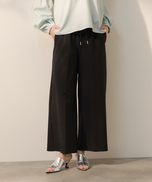 ketty(ケティ)の「CICA配合サークルストレッチイージーワイドパンツ≪洗濯機で洗える≫(その他パンツ・レディース・ブラック/ネイビー・M)」の2枚目の写真