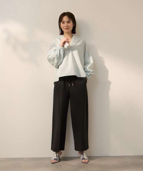 ketty(ケティ)の「CICA配合サークルストレッチイージーワイドパンツ≪洗濯機で洗える≫(その他パンツ・レディース・ブラック/ネイビー・M)」の14枚目の写真