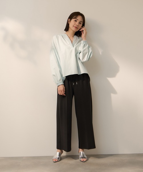 ketty(ケティ)の「CICA配合サークルストレッチイージーワイドパンツ≪洗濯機で洗える≫(その他パンツ・レディース・ブラック/ネイビー・M)」の15枚目の写真