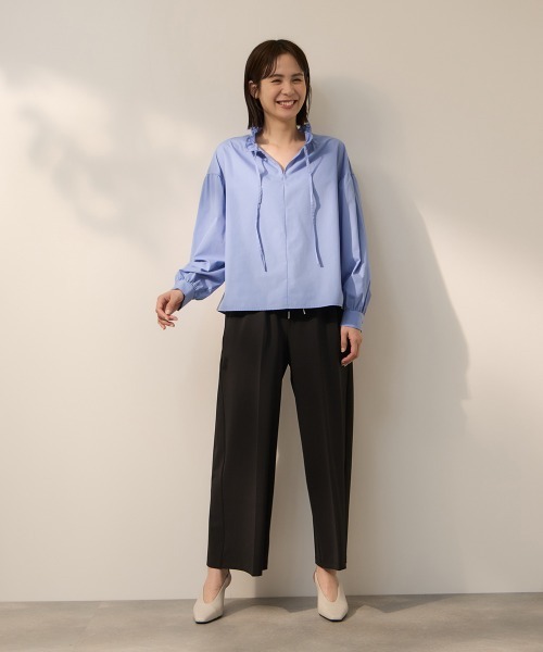 ketty(ケティ)の「CICA配合サークルストレッチイージーワイドパンツ≪洗濯機で洗える≫(その他パンツ・レディース・ブラック/ネイビー・M)」の16枚目の写真
