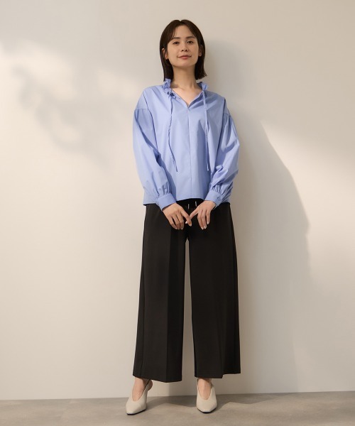 ketty(ケティ)の「CICA配合サークルストレッチイージーワイドパンツ≪洗濯機で洗える≫(その他パンツ・レディース・ブラック/ネイビー・M)」の17枚目の写真
