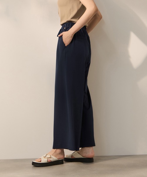 ketty(ケティ)の「CICA配合サークルストレッチイージーワイドパンツ≪洗濯機で洗える≫(その他パンツ・レディース・ブラック/ネイビー・M)」の10枚目の写真