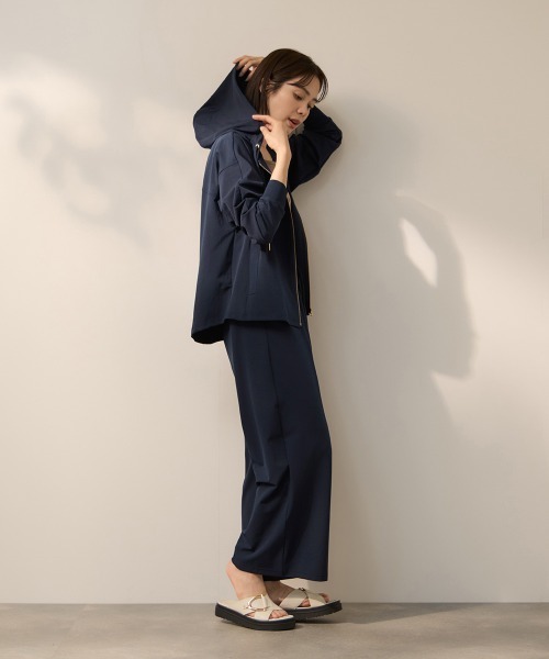 ketty(ケティ)の「CICA配合サークルストレッチイージーワイドパンツ≪洗濯機で洗える≫(その他パンツ・レディース・ブラック/ネイビー・M)」の12枚目の写真